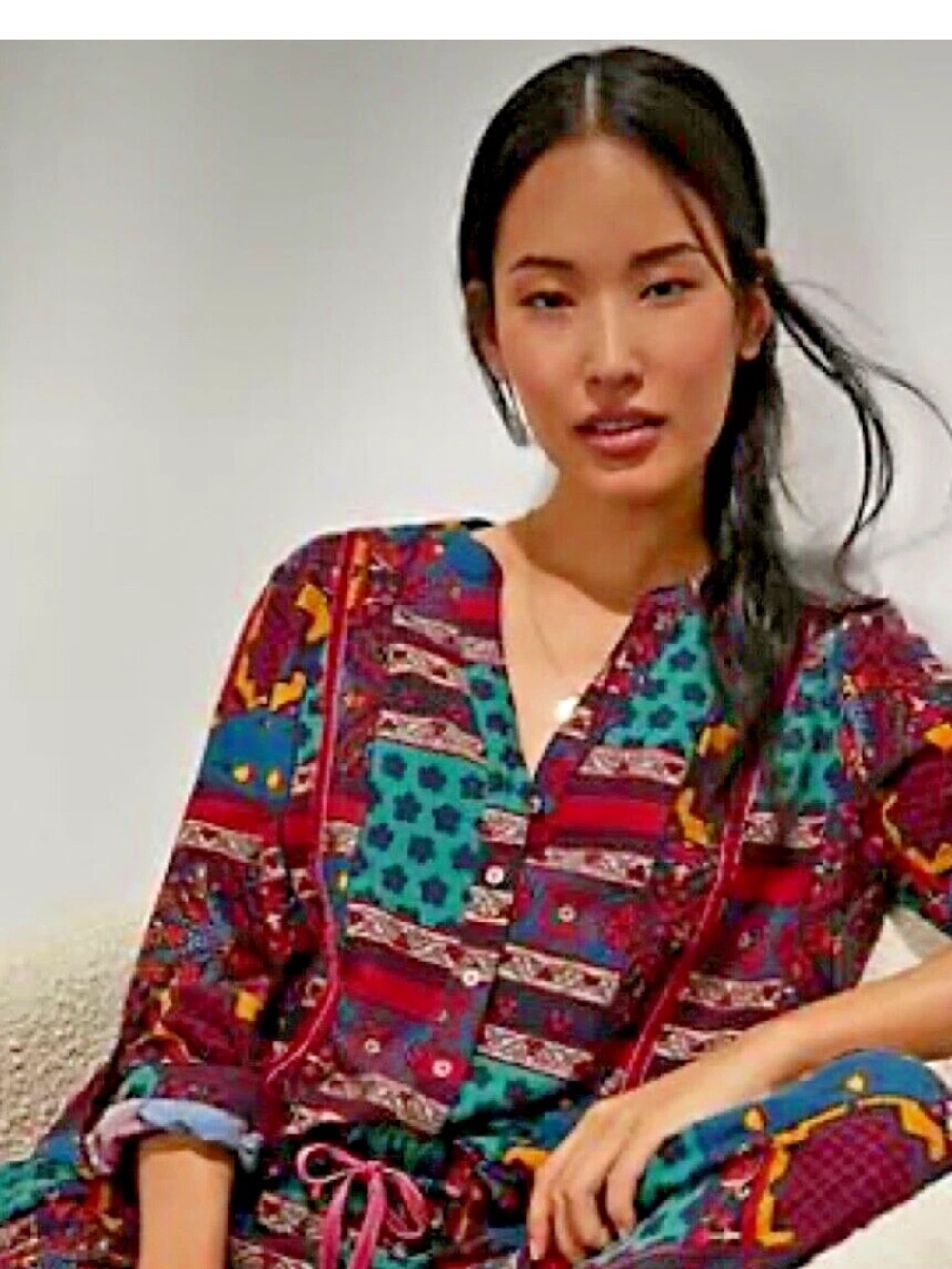 ANTHROPOLOGIE WHIMSY FLANNEL LOUNGE Shirt